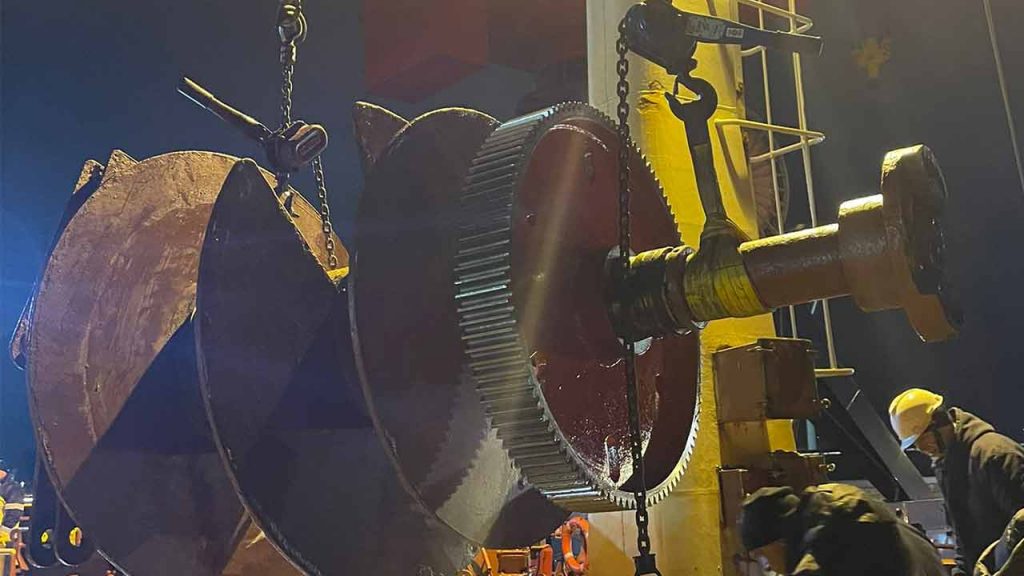 Reparatur einer Winde